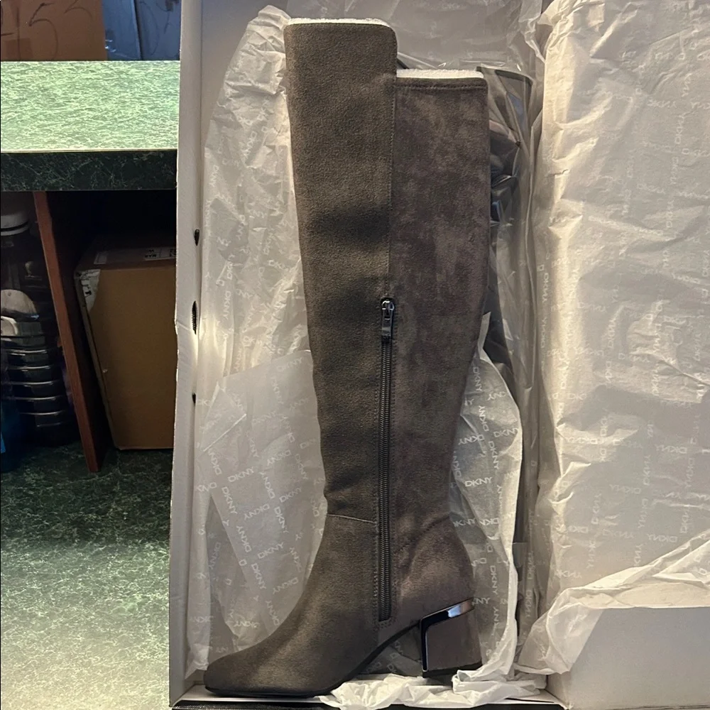 DKNY Charcoal Tall Boots
